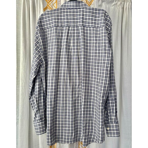 Peter Millar Crown Fleece Button Down Shirt (Sz XL) Cotton Cashmere Blend Plaid - Picture 4 of 7